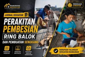 perakitan pembesian ring balok dan sengkang surabaya